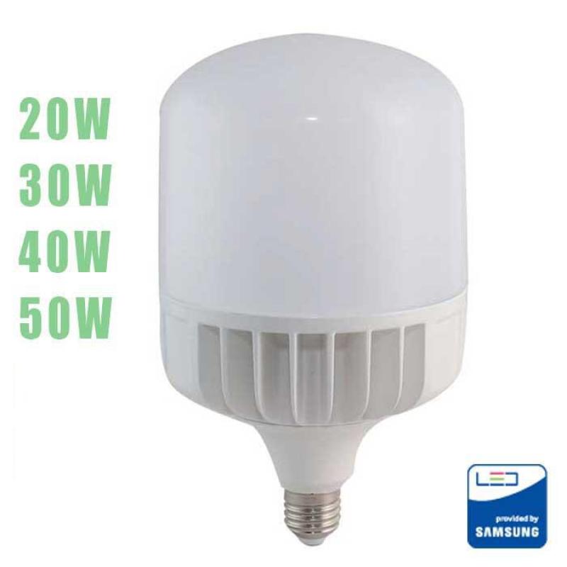 Bóng đèn LED BULB trụ Rạng Đông 20W - 30W - 40W - 50W, ChipLED SAMSUNG Bảo Hành 2 Năm