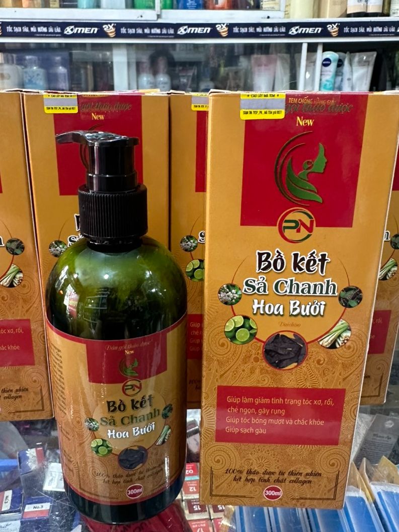Chính hãng Dầu gội Bồ kết xã chanh hoa bưởi 300ml