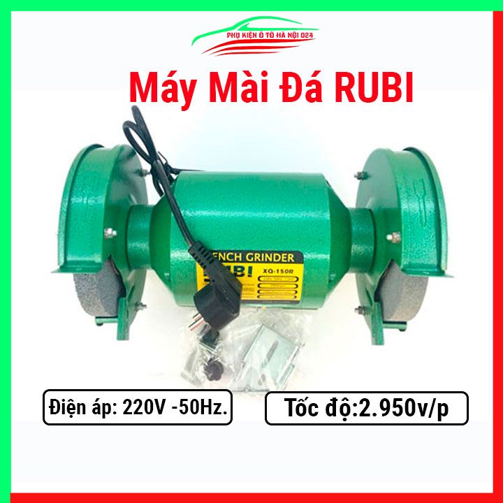 Máy mài đá RUBI 150A 150mm 1/2HP, chống rung, giật, máy hoạt động ổn định, bền bỉ