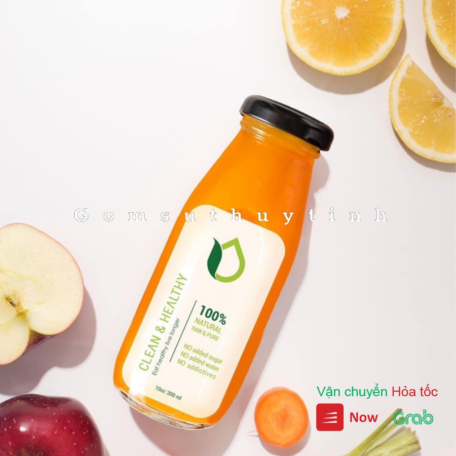Chai thủy tinh nắp thiếc 250ml/ Bình thủy tinh kèm nắp thiếc có dung tích là 250ml