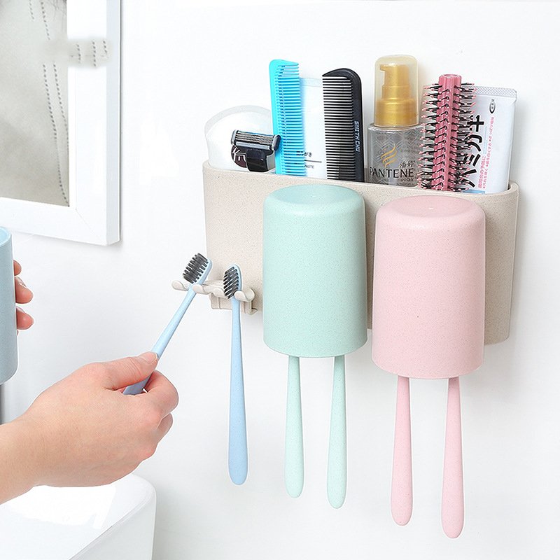 Bộ dụng cụ để bàn chải đánh răng kèm 3 cốc ECOCO E1615