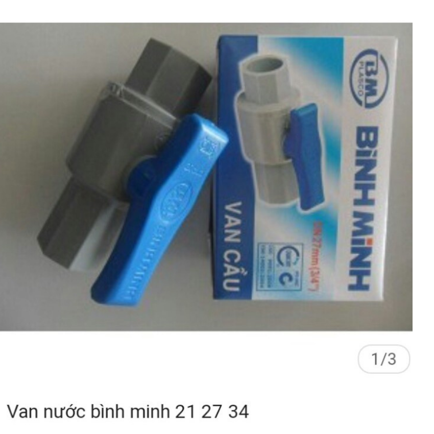 Van khóa nước Bình Minh Phi 21, 27, 34 - Van thoát nước