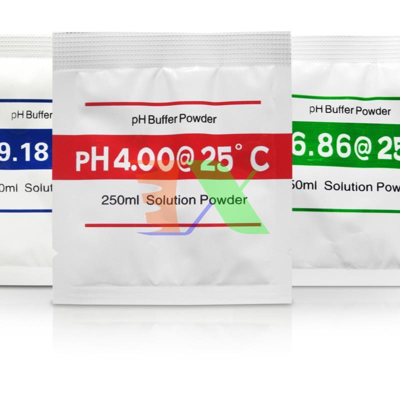 Bộ 3 Gói bột hiệu chỉnh độ PH, Bột chuẩn PH, bột căn chỉnh PH