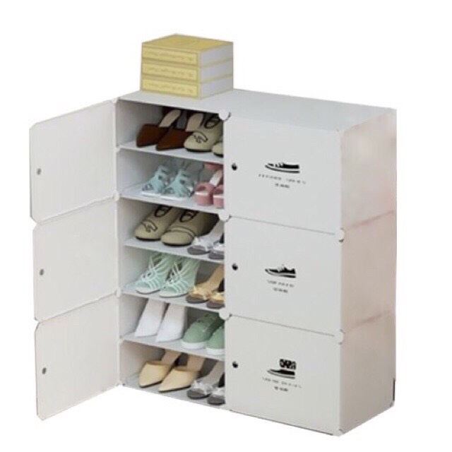 [HCM]Tủ Giày lắp ghép 12 ô mẫu mới .