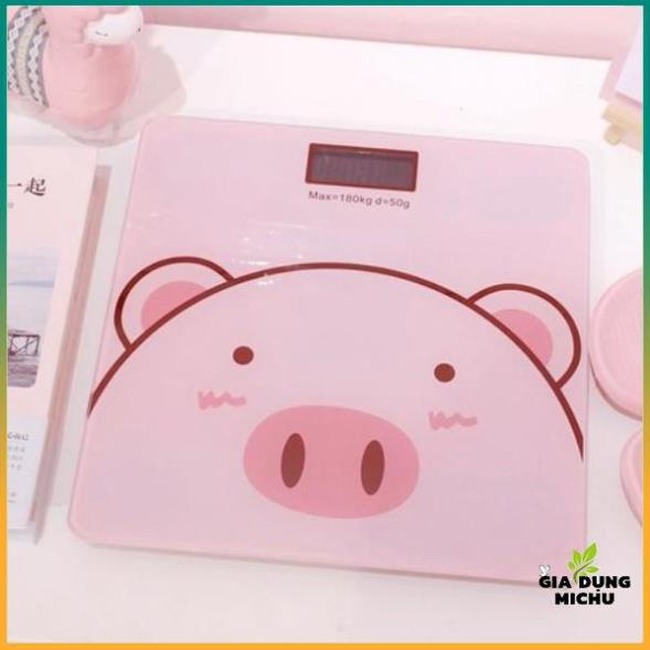 Cân Điện Tử,Cân Điện Tử Mini Kiểm Tra Sức Khỏe Chú Heo Xinh Dành Cho Gia Đình Tiện Lợi  Chính Xác - MICHU _MC1