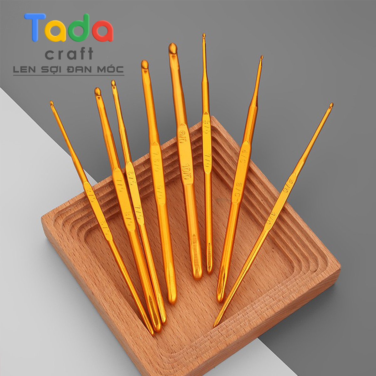 Kim Móc 2 Đầu Cán Vàng Size 1.0mm đến 10mm