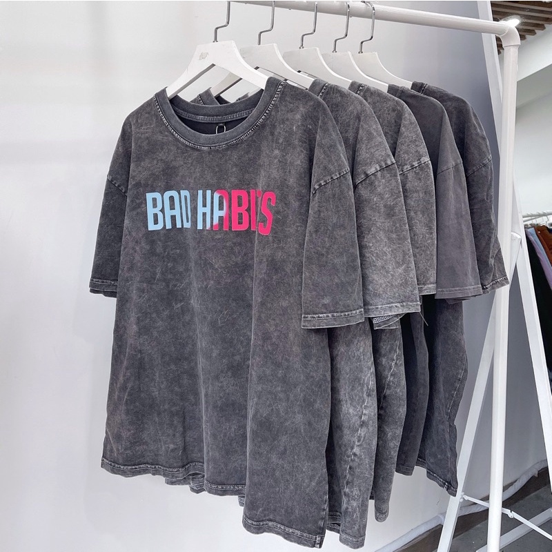 [HCM]áo thun BAD HABITS ảnh thật unisex