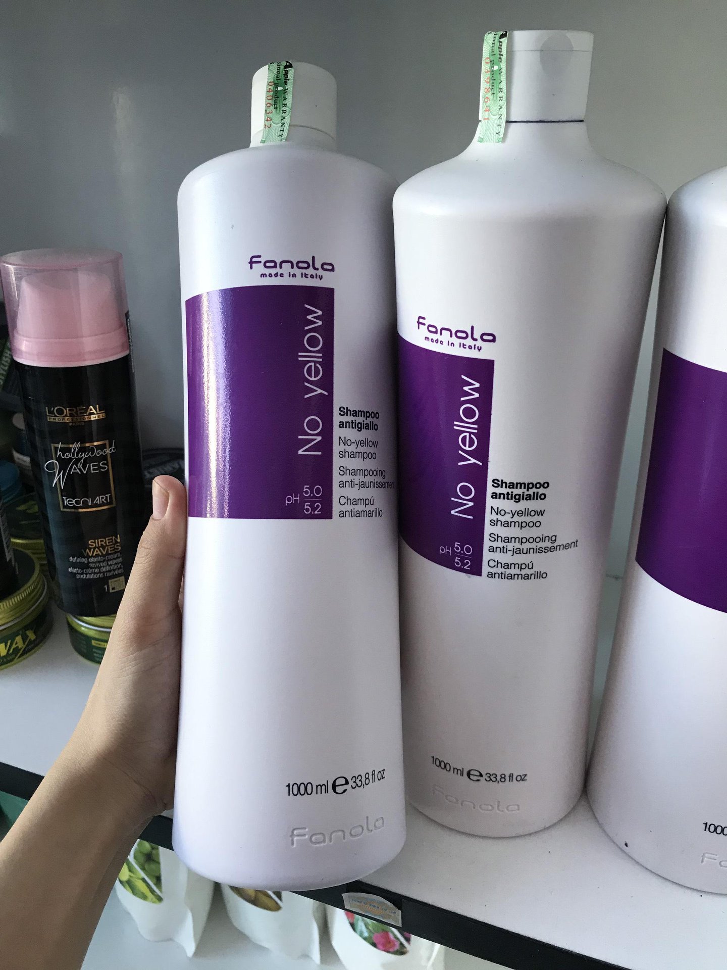Dầu Gội Khử Ánh Sắc Vàng Noyellow Fanola 1000ml - tặng tinh dầu
