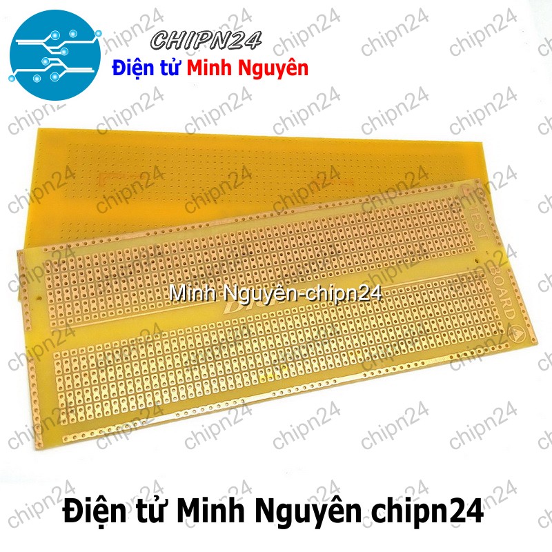 [1 tấm] Testboard cắm hàn 1 mặt 7x16cm (Mạch thường) (Board đồng đục lỗ PCB) - [Chọn Loại] - HHH.00003