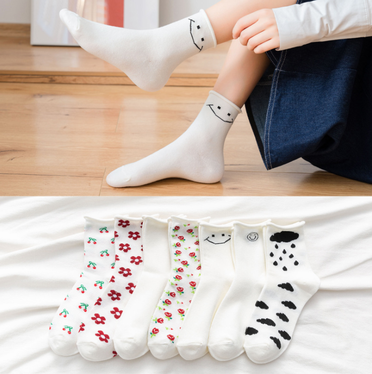 Tất Vớ Cao Cổ Nữ Mix Hình Siêu Cute
