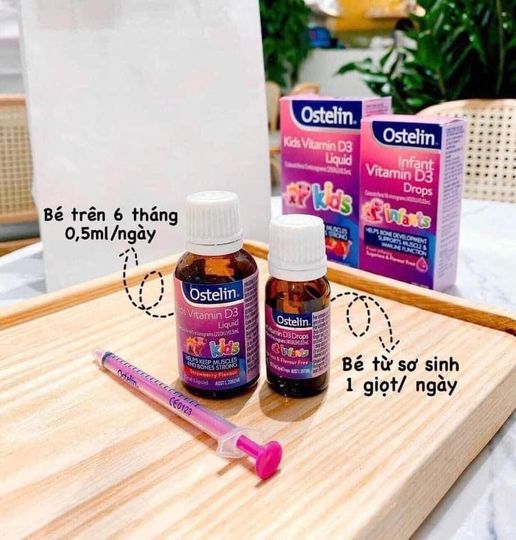 Vitamin D3 Ostelin Infant dạng giọt của Úc 2.4ml