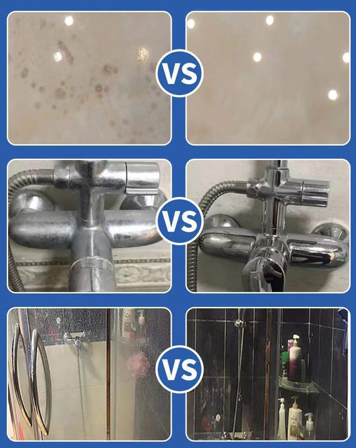 Chai Xịt Tẩy Cặn Canxi Trên Bồn Rửa Sứ, Vòi Rửa Inox, Vách Kính, Gạch Men Nhà Tắm Siêu Sạch 500ml