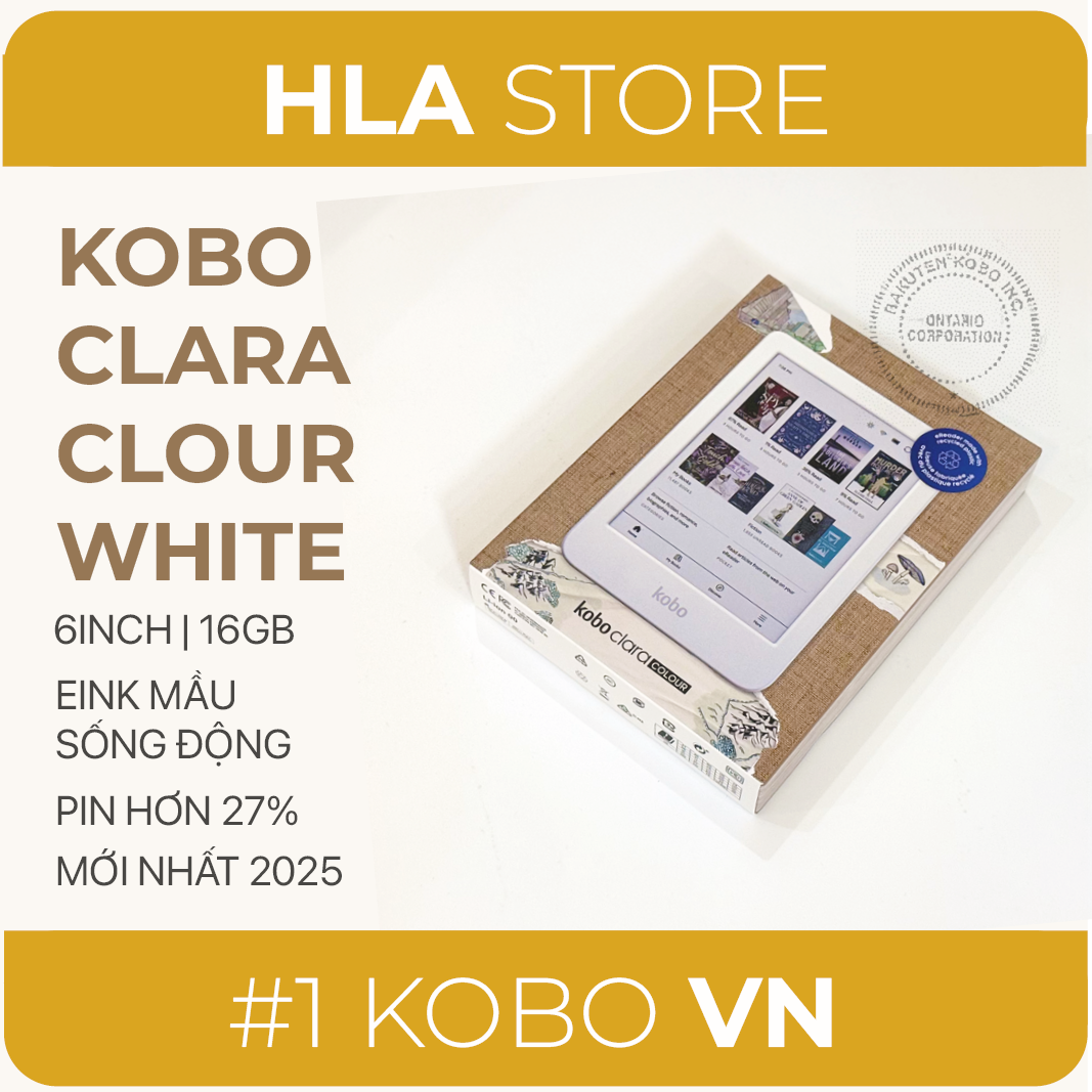 Máy đọc sách Kobo Clara Colour, Clara BW,  Clara 2e – 6inch, 16gb – 100% newseal