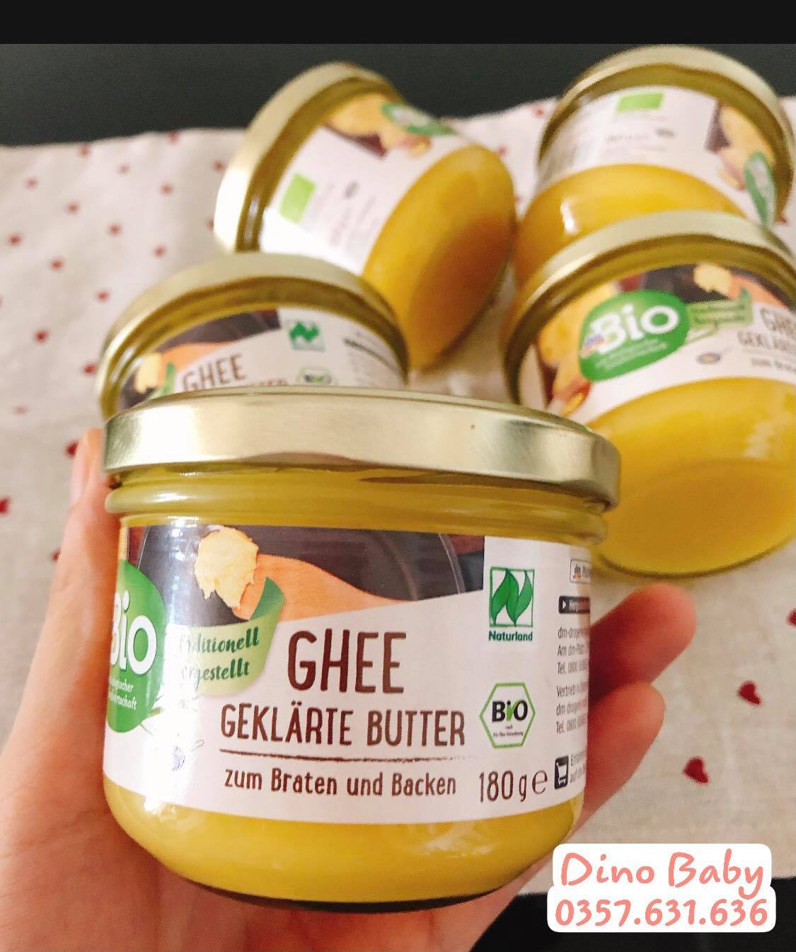 [Auth+ bill] Bơ GHEE hữu cơ nội địa Đức [ Mẫu mới, DATE 2024]