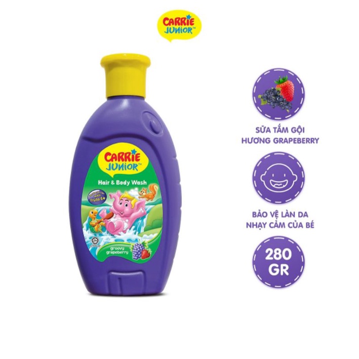 Tắm gội cho bé Carrie Junior 280g