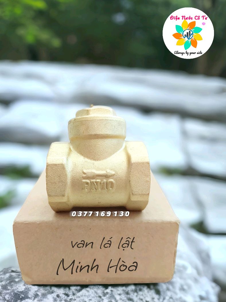Van 1 Chiều Đồng Lá Lật DN15 DN20 DN25 Minh Hòa