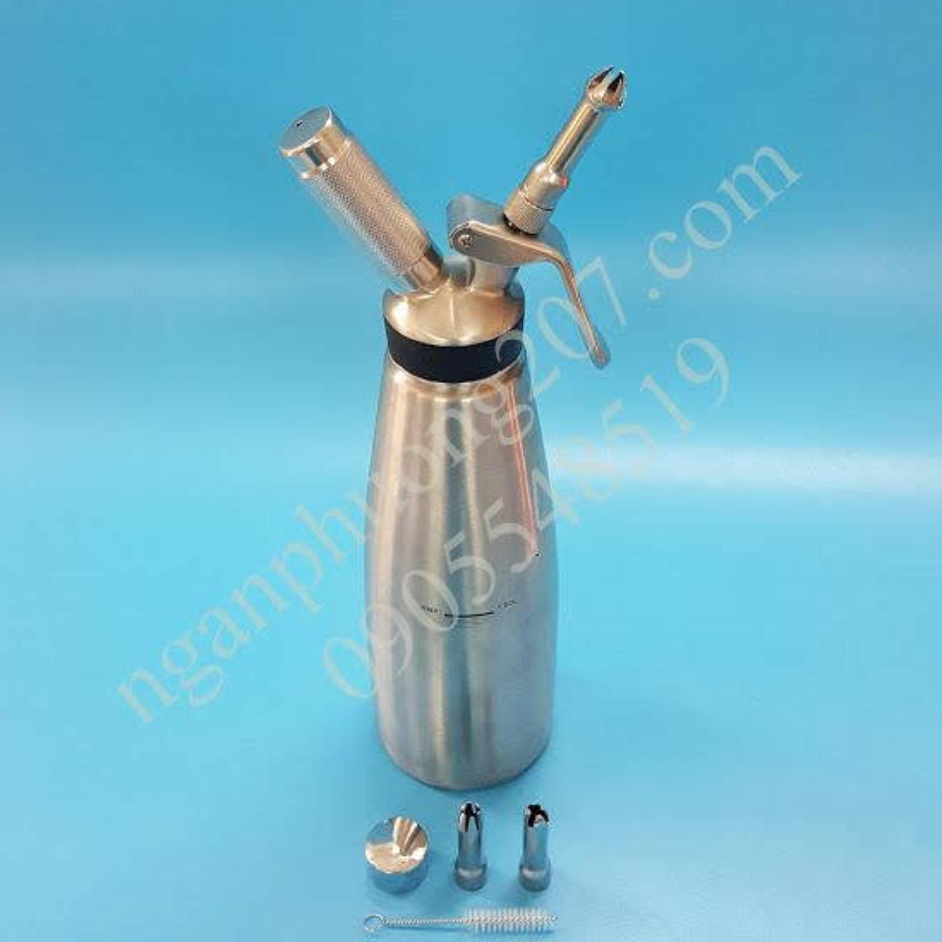 Bình xịt kem tươi Inox nguyên khối dung tích 1 lít