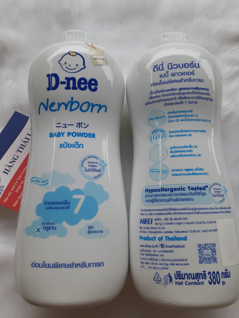 [HCM]Phấn rôm Dnee 380gr Thái lan- Phấn Dnee