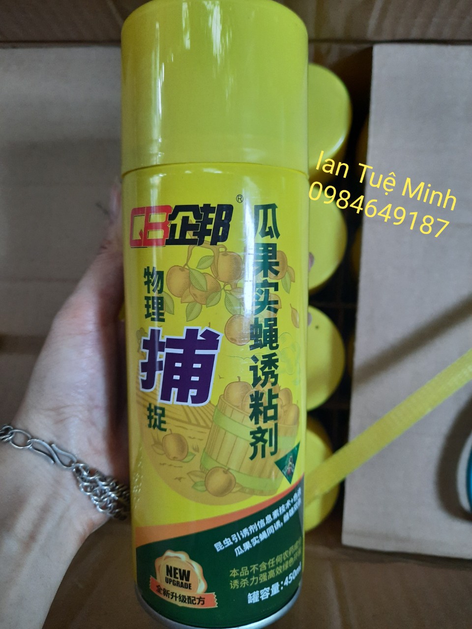 BÌNH XỊT BẪY RUỒI VÀNG, CÔN TRÙNG