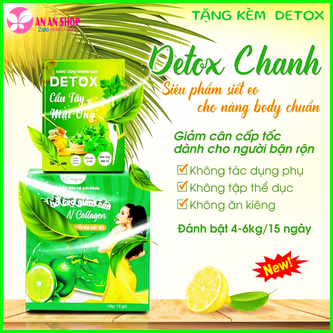 Detox Chanh Giảm cân - Trà chanh giảm cân -