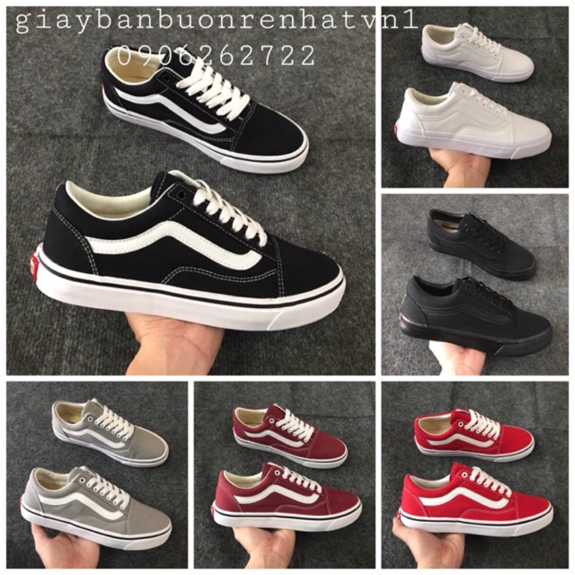 Giày thể thao nam nữ Vans [TẶNG KÈM HỘP+DÂY GIÀY]