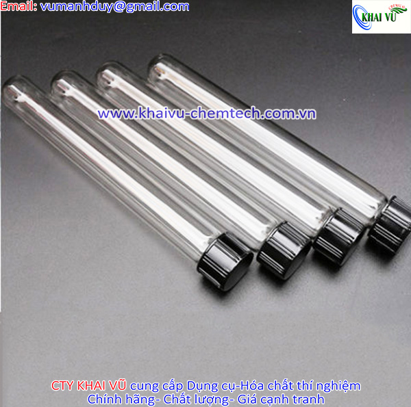 Combo 10 cái ống nghiệm thuỷ tinh có nắp