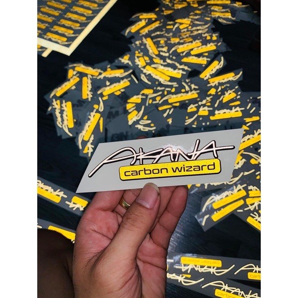 Tem Sticker AKANA Carbon Wizard | Decal Phản Quang Chính Hãng