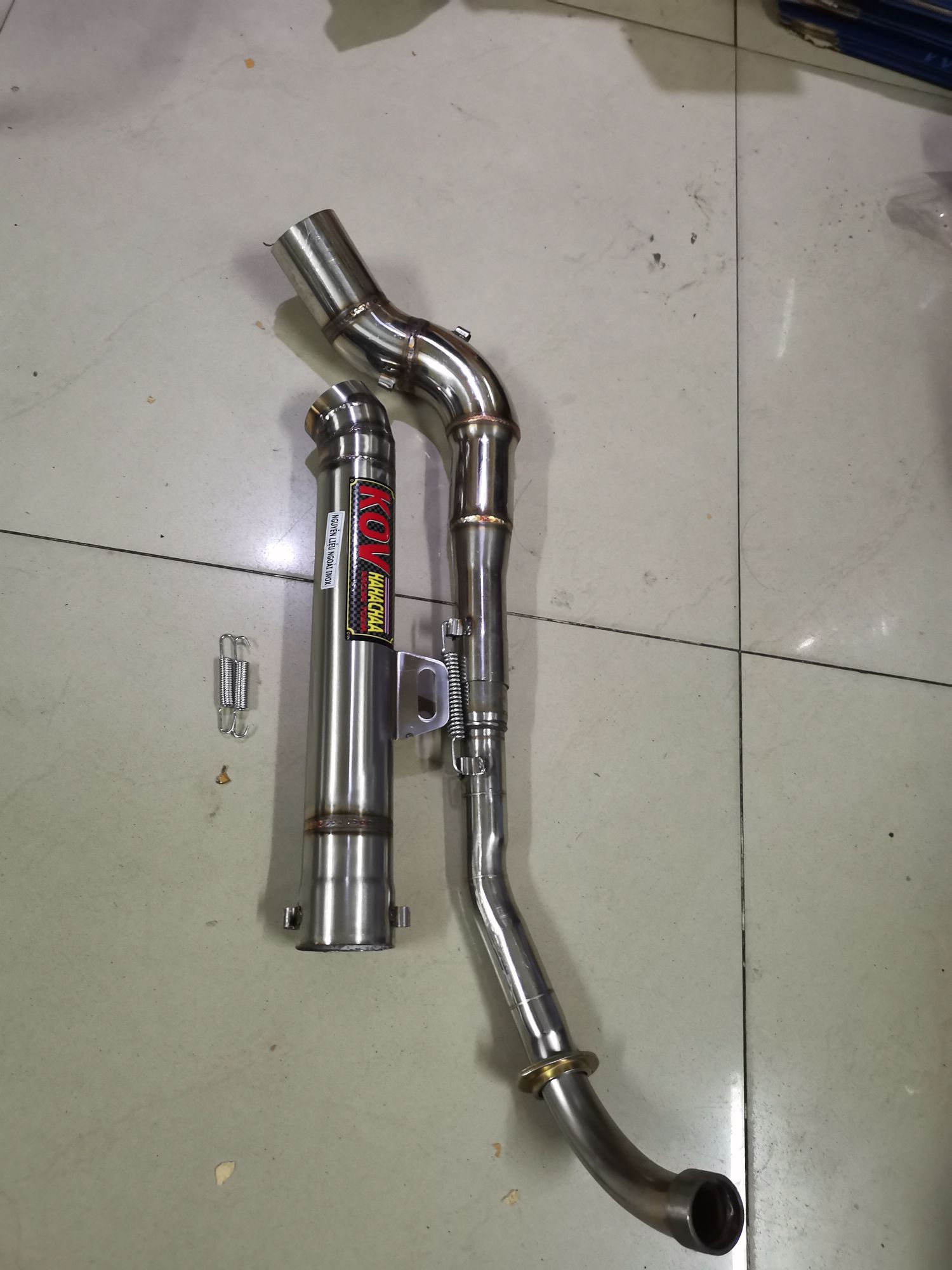 Pô xe máy: pô kou full cổ cong dành cho dòng xe dream và xe wave (có video hướng dẫn cho anh/ em dân độ chiêm ngưỡng)