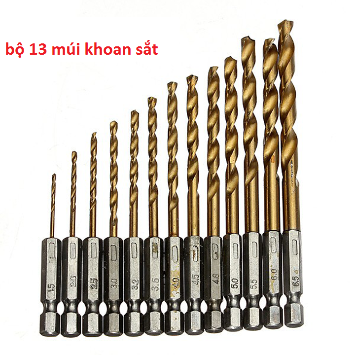 Bộ 13 mũi khoan sát cao cấp