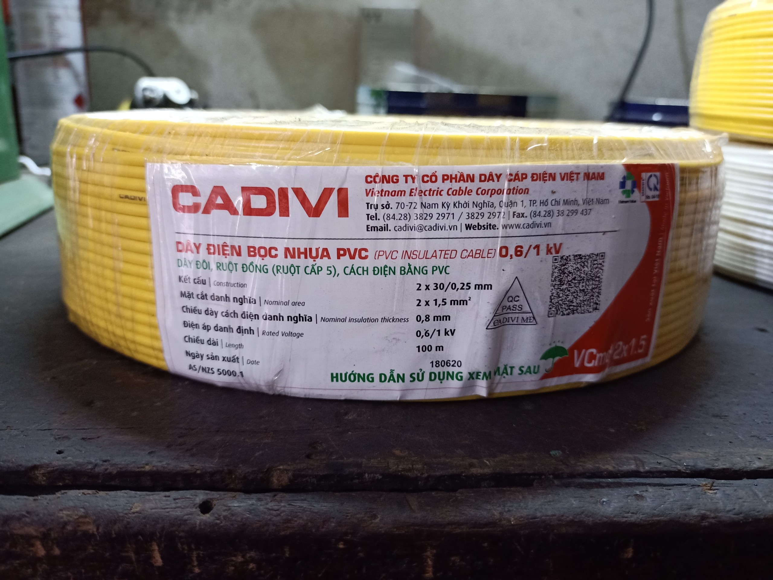 Dây điện đôi cadivi 2 x 30