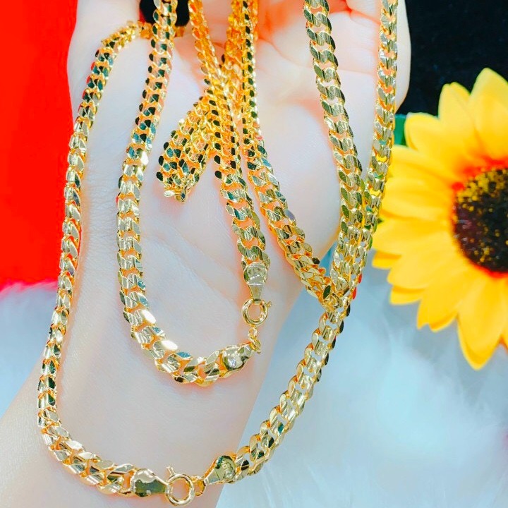 [HCM]Dây Chuyền Xích Bản 7 Chỉ - HD21184 - Mạ Vàng 18k Đá Cao Cấp Sáng Như Vàng Thật Giống Thật 99%