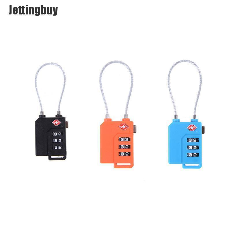 Jettingbuy TSA Resettable 3 Digit Combination Lock Travel Luggage Suitcase Code Padlock