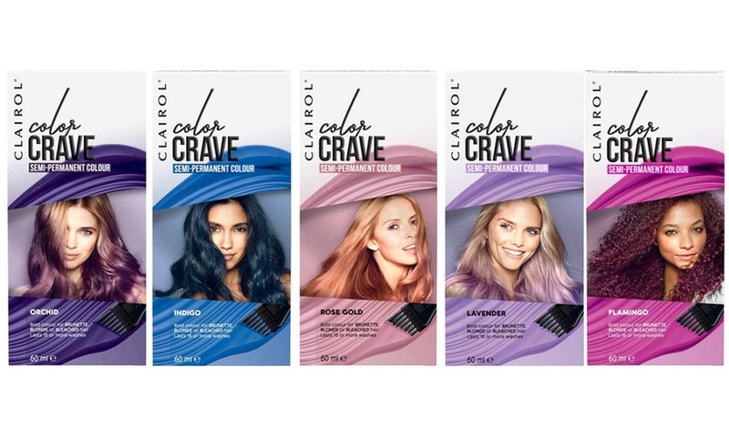 Gel nhuộm tạm thời Clairol Color Crave Semi Permanent Colour nhiều màu