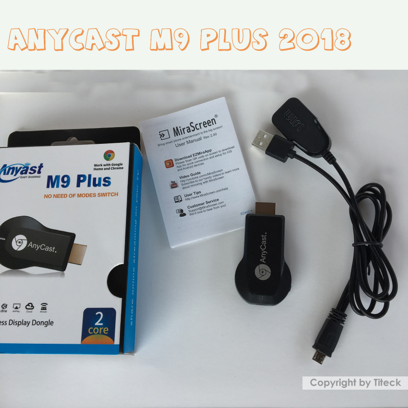Hdmi Không Dây Anycast M9 Plus 5In1 - Anycast M9 Plus 2018 Full Hd 1080P - Hdmi Không Dây - Truyền Tải Màn Hình Điện Thoại Lên Tv, Máy Chiếu.