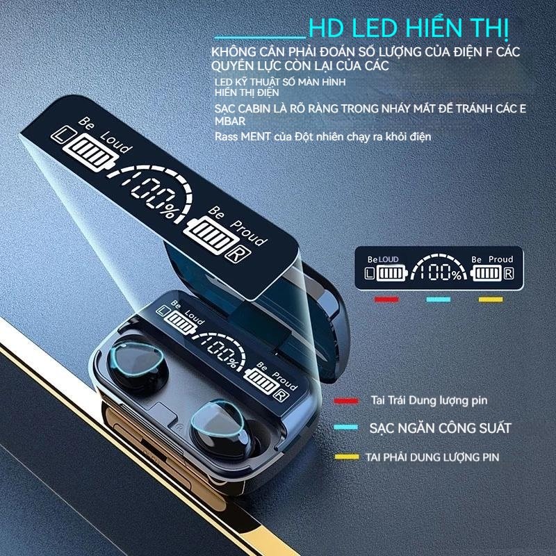 Tai Nghe Bluetooth Không Dây M10 Pro Phiên Bản Nâng Cấp Pin Trâu , Nút Cảm Ứng Tự Động Kết Nối - GIá Siêu Ưu Đãi