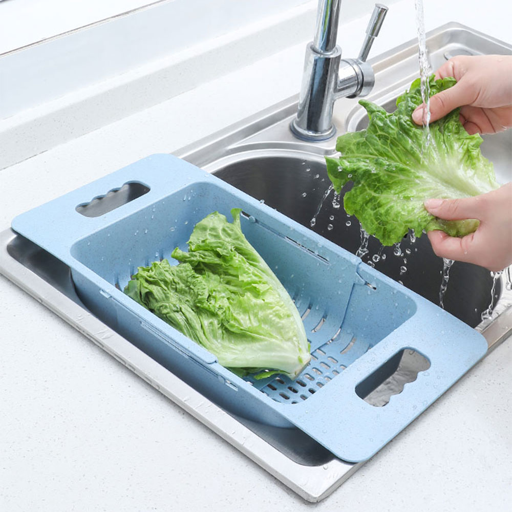 Rổ gác bồn rửa lúa mạch rút gọn