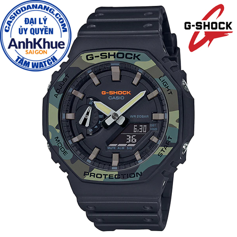 Đồng hồ nam dây nhựa Casio G-Shock chính hãng Anh Khuê GA-2100SU-1ADR (45mm)