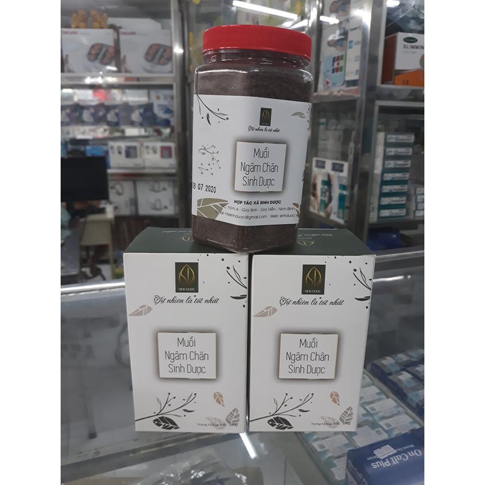 Muối ngâm chân sinh dược 500g- muối ngâm chân hợp tác xã sinh dược