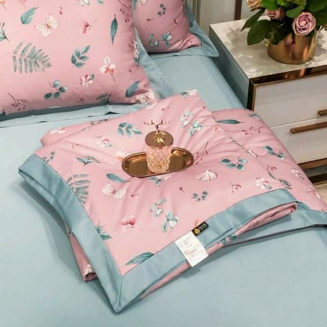 Chăn lụa thái cao cấp 2m*2m3 mềm mịn, mát - Chăn lụa thái cho mùa hè - Mền lụa thái, chăn trần hè phong cách hiện đại ( Hàng chất lượng )
