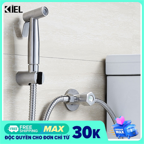 Bộ xịt nhà vệ sinh cao cấp SUS304 - (Xịt + dây + giá đỡ)