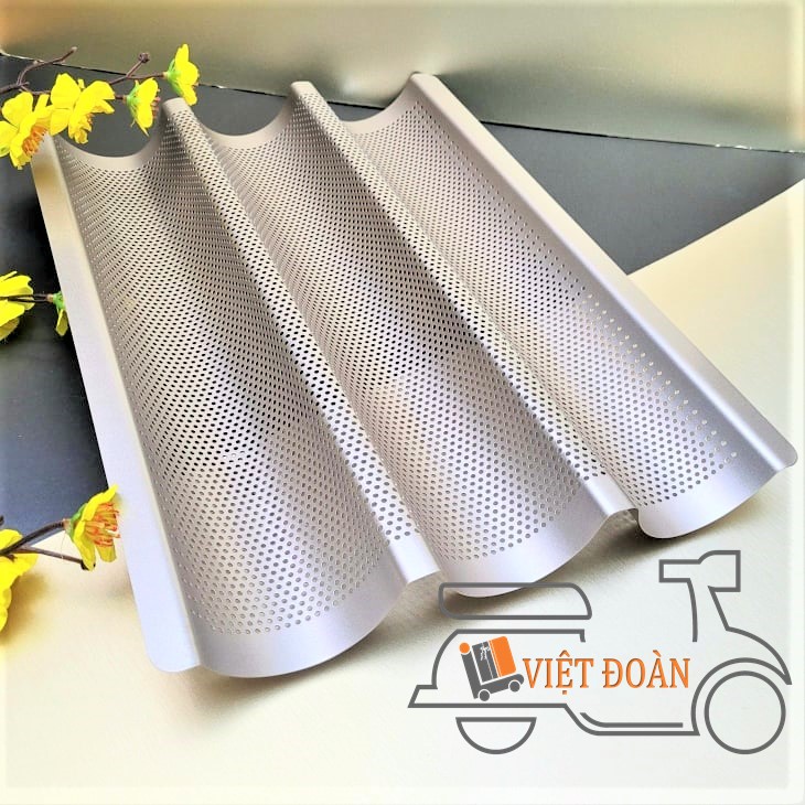 Bread tray bread French baguette yellow high-grade. Mold bread 3 wave carbon steel non-stick, super beautiful, heavy thick handle make hand, pan form trays large. Baking tools toast traditional