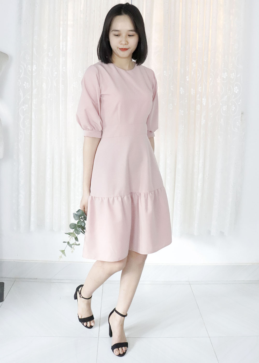 Đầm váy dự tiệc công sở dễ thương Rolisa RD004