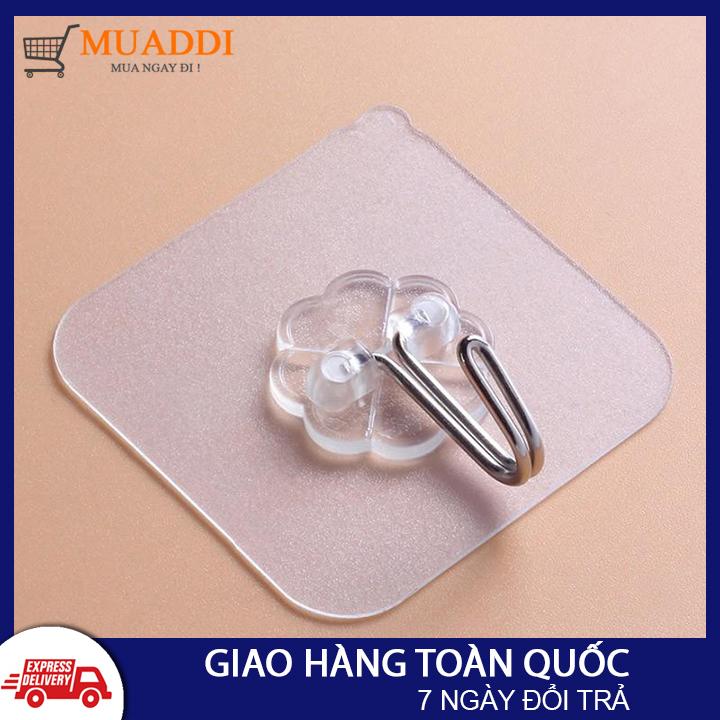Combo 10 Móc dán tường cường lực trong suốt treo đồ, quần áo đa năng, chịu lực cao
