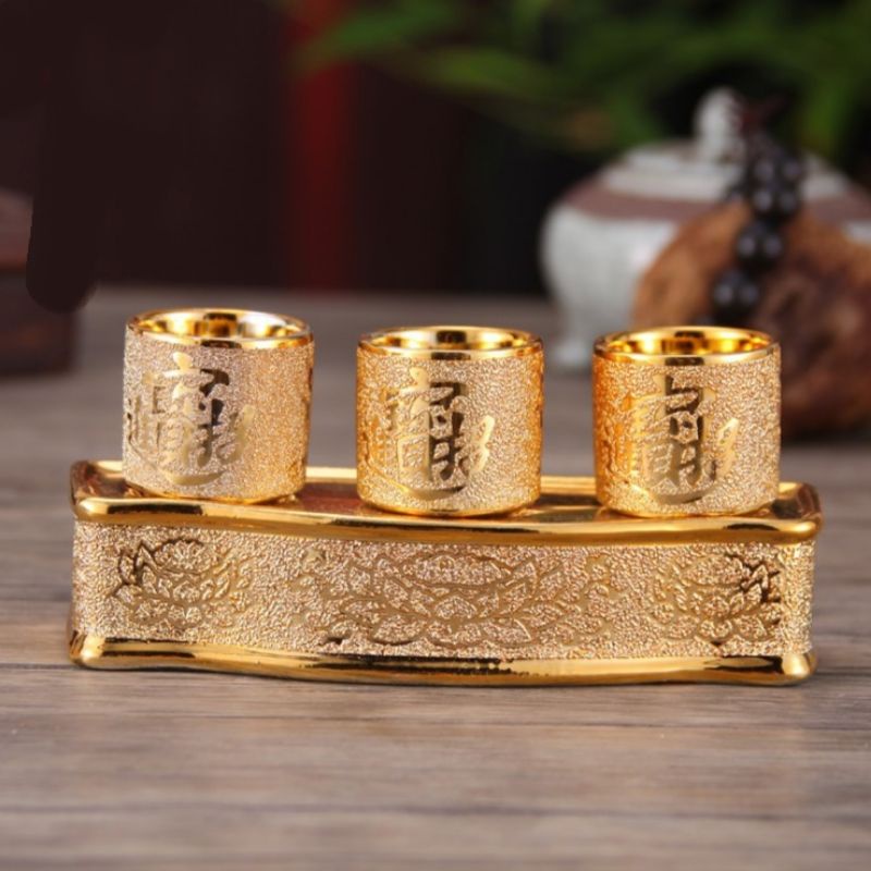 Chum nước cúng 3 ly Kim Sa