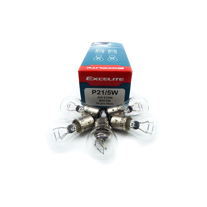 Bóng đèn hậu 2 tóc P21/5W 12V (Hộp 10 bóng)