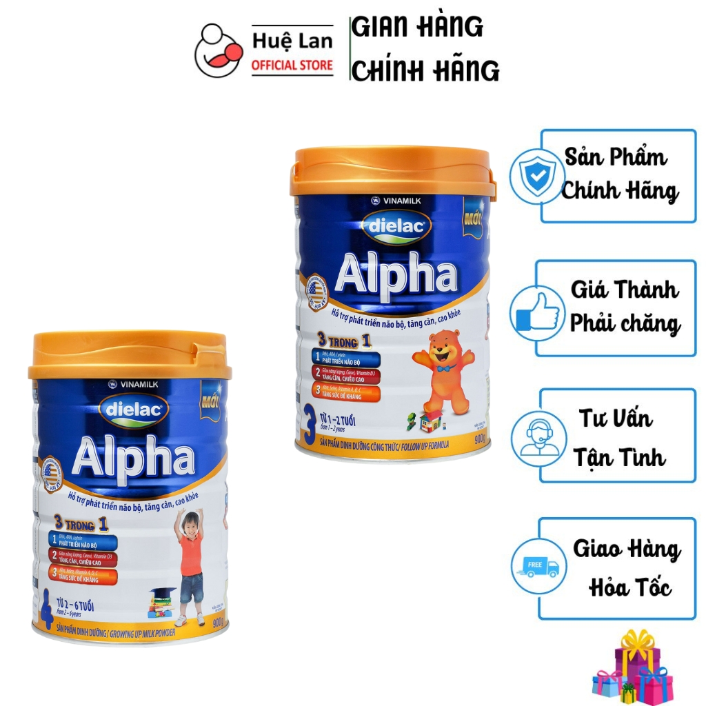SỮA BỘT DIELAC ALPHA 3/4 900G - huelanofficial