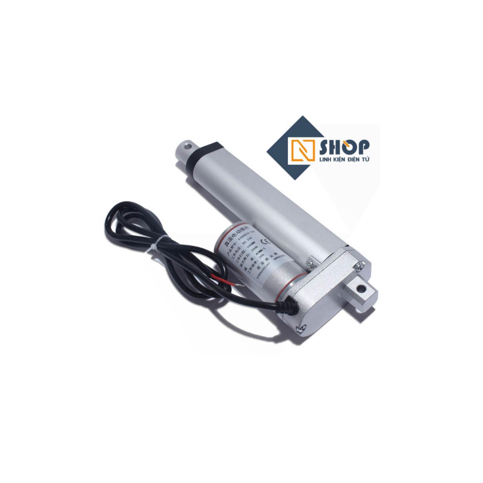 Xi Lanh Điện 12V hành trình 100mm-10mm/s