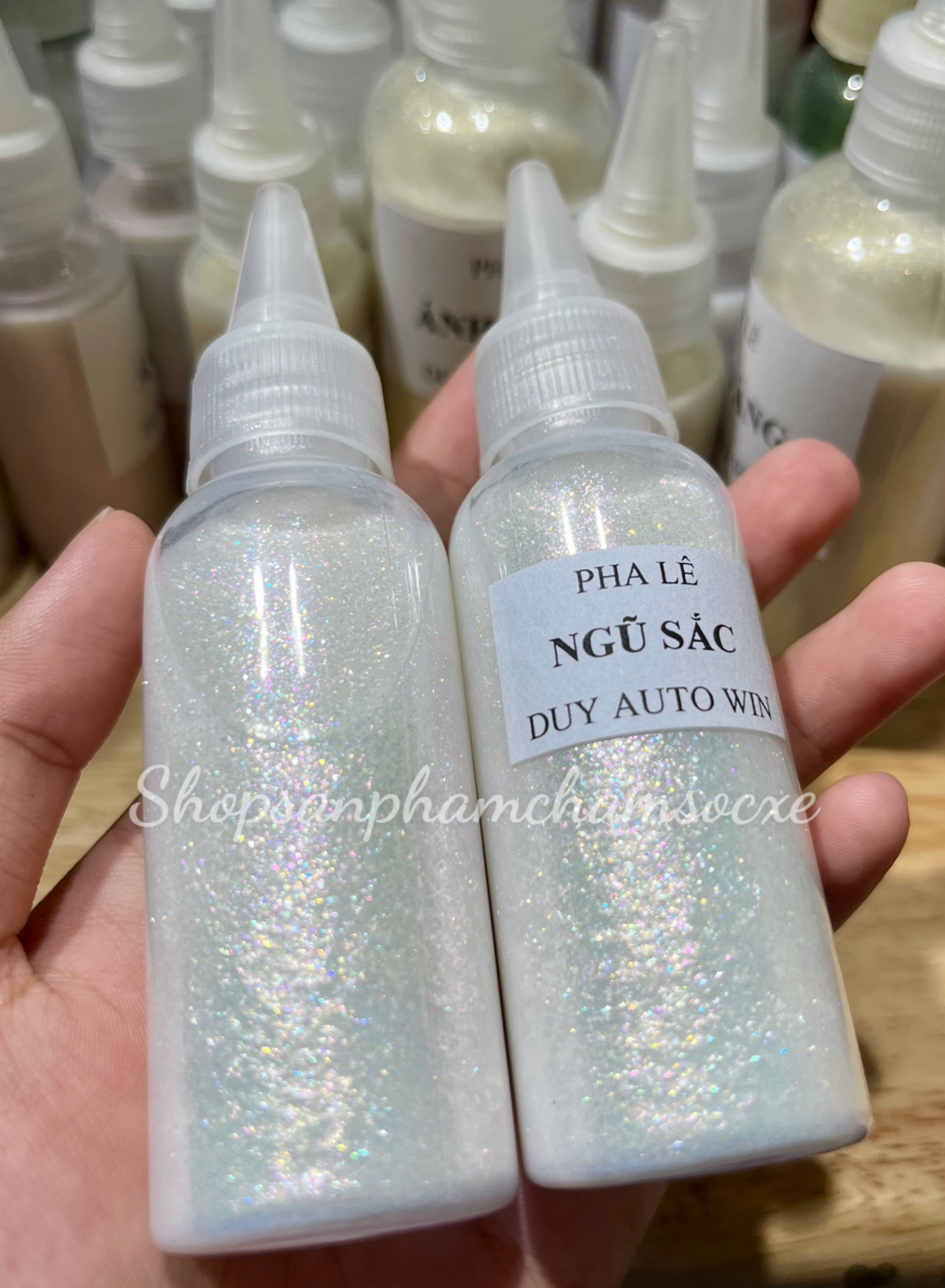 Pha lê ngũ sắc dd23 - màu sơn xe máy chai 50g và 100g
