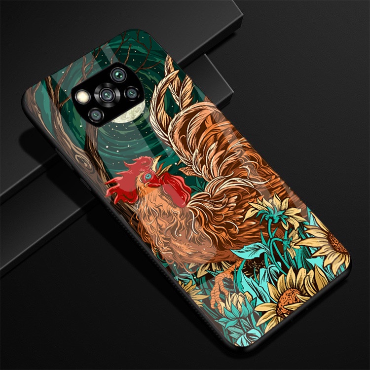 Ốp Lưng XIAOMI POCO X3 NFC/ X3 Pro mặt kính cường lực cao cấp thiết kế Độc Quyền