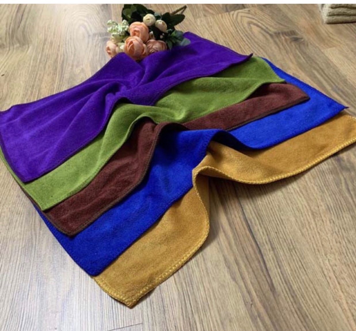 Combo 10 khăn nail, lau bếp, lau ô tô, kt 25x 50cm